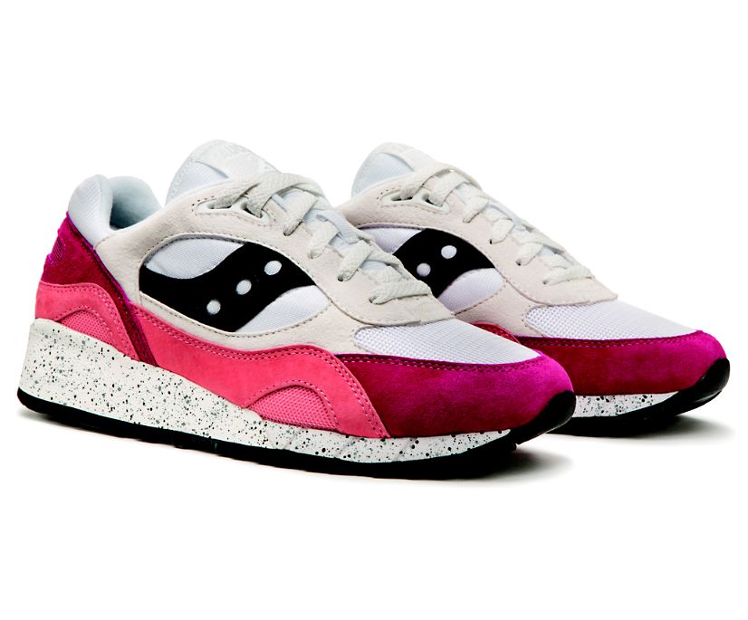 Women's Saucony Shadow 6000 Originals White / Coral | Singapore 074CTVE